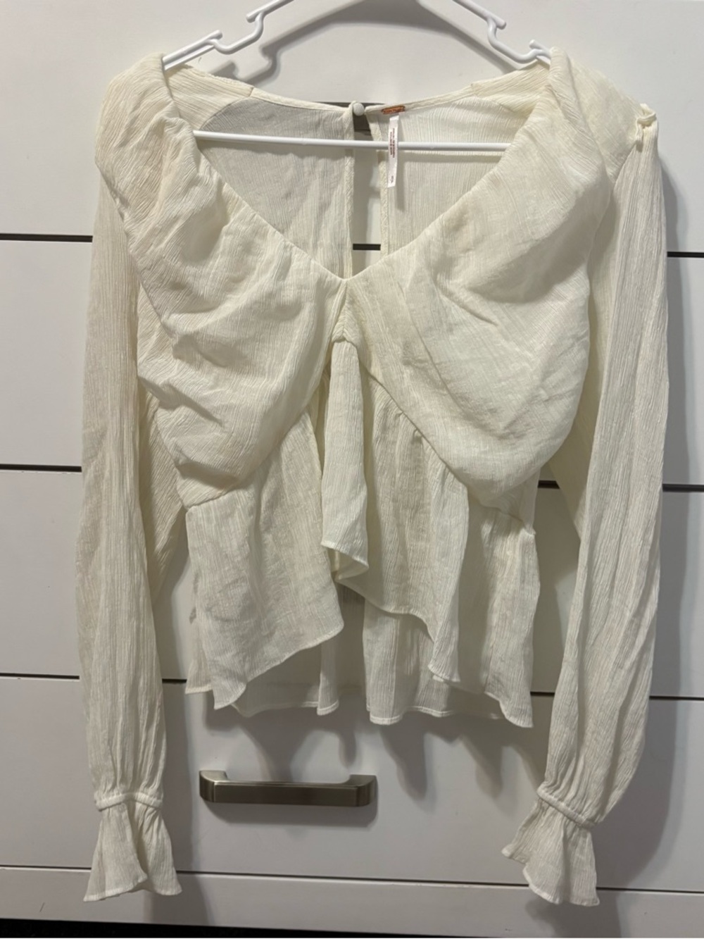 Free People Daia Puff Sleeve Top - Picture 2 of 5